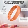 image:imageEgnaro Womens Silicone Engagement Rings 55mm Wide 2mm ThickC5Sunlight Yellow  Coral Orange  Faint Red  Dream Purple  Blue Jewel  Dark Blue  Black  Pearl White