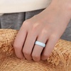 image:imageEgnaro Womens Silicone Engagement Rings 55mm Wide 2mm ThickSETRBlack  White  Faint Red  Whitepink  Ivory  Rose Gold  Black Gray  Mint Green