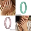 image:imageEgnaro Womens Silicone Stackable Rings 35mm Wide 2mm Thick Flexible Rubber Wedding Bands Leaf Braided Design Breathable Grooves For Gym WorkoutA8Bright Peach  Green  Caramel  Ivory  Light Brown