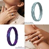 image:imageEgnaro Womens Silicone Stackable Rings 35mm Wide 2mm Thick Flexible Rubber Wedding Bands Leaf Braided Design Breathable Grooves For Gym WorkoutB3Black  Peal White  Sunlight Yellow  Sunlight Yellow  Coral Orange  Sparkle Rose  Faint Red  Lilac Purple  Light PurpleBlue  Metallic Green  Galaxy