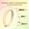 image:imageEgnaro Womens Silicone Stackable Rings 35mm Wide 2mm Thick Flexible Rubber Wedding Bands Leaf Braided Design Breathable Grooves For Gym WorkoutB3Black  Peal White  Sunlight Yellow  Sunlight Yellow  Coral Orange  Sparkle Rose  Faint Red  Lilac Purple  Light PurpleBlue  Metallic Green  Galaxy