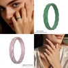 image:imageEgnaro Womens Silicone Stackable Rings 35mm Wide 2mm Thick Flexible Rubber Wedding Bands Leaf Braided Design Breathable Grooves For Gym WorkoutR3Black  Fir Green  Bright Peach  Cloudy Blue  Cream Beige