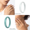 image:imageEgnaro Womens Silicone Stackable Rings 35mm Wide 2mm Thick Flexible Rubber Wedding Bands Leaf Braided Design Breathable Grooves For Gym WorkoutR8Faint Red  Dream Purple  Emerald Green  Blue Jewel  Peal White  Metallic Starry Purple  Light Green Sparkle  Metallic Green