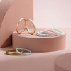 image:imageEgnaro Womens Silicone Wedding Ring 25mm Wide 18mm Thick Rubber Band Set3Bronze White Silver Light Pink Marble Rose Gold Light Rose Gold