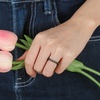 image:imageEgnaro Womens Silicone Wedding Ring 25mm Wide 18mm Thick Rubber Band Set4Bronze White Silver Light Pink Marble Rose Gold Black Glamour