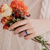image:imageEgnaro Womens Silicone Wedding Ring 25mm Wide 18mm Thick Rubber Band Set5White  Emerald Green  light purpleblue  sky blue  Black