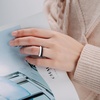 image:imageEgnaro Womens Silicone Wedding Ring 25mm Wide 18mm Thick Rubber Band Set5White  Emerald Green  light purpleblue  sky blue  Black