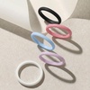 image:imageEgnaro Womens Silicone Wedding Ring 25mm Wide 18mm Thick Rubber Band SetB1Faint Red  Lilac Purple  sky blue  Black  White