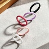 image:imageEgnaro Womens Silicone Wedding Ring 25mm Wide 18mm Thick Rubber Band SetB3Soft Pink  Faint Red  Lilac Purple  Black  White
