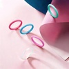 image:imageEgnaro Womens Silicone Wedding Ring 25mm Wide 18mm Thick Rubber Band SetSETA1Blush Pink  Chill Blue  Mint Green  Sugar Pink  Metallic Pearl White