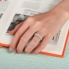 image:imageEgnaro Womens Silicone Wedding Ring 25mm Wide 18mm Thick Rubber Band SetSETC3Royal Black  Bright Peach  Princess White  Cream Beige  Cloudy Pink