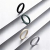 image:imageEgnaro Womens Silicone Wedding Ring 25mm Wide 18mm Thick Rubber Band SetSETD4Black  Green  Cream Beige  Cloudy Blue