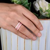 image:imageEgnaro Womens Silicone Wedding Ring 25mm Wide 18mm Thick Rubber Band SetSETFWhite Silver White Pink Rose Gold