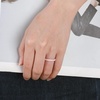 image:imageEgnaro Womens Silicone Wedding Ring 25mm Wide 18mm Thick Rubber Band SetSETFWhite Silver White Pink Rose Gold