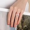 image:imageEgnaro Womens Stackable Silicone Rings 2555mm Wide 182mm Thick BandsA35Black  Marble  Whitepink  Rose Gold