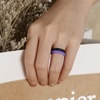 image:imageEgnaro Womens Stackable Silicone Rings 2555mm Wide 182mm Thick BandsSETA7Black  Ivory  Faint Red  Ultra Violet