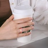 image:imageEgnaro Womens Stackable Silicone Rings 2555mm Wide 182mm Thick BandsSETA8Bright Bronze  Metallic Silver  Light Rose Gold  Pink Sand