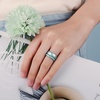 image:imageEgnaro Womens Stackable Silicone Rings 2555mm Wide 182mm Thick BandsSETB3Marble  Metallic Blue  Light Rose Gold  Metallic Pink