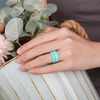 image:imageEgnaro Womens Stackable Silicone Rings 2555mm Wide 182mm Thick BandsSETB8Purple Sparkle  Black Sparkle  Faint Red  Mint Green