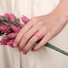 image:imageEgnaro Womens Stackable Silicone Rings 2555mm Wide 182mm Thick BandsSETD3Metallic Wine Red  Metallic Rose Red  Faint Red  Pink Sand