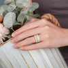 image:imageEgnaro Womens Stackable Silicone Rings 2555mm Wide 182mm Thick BandsSETD4Royal Black  Bright Peach  Princess White  Cream Beige  Cloudy Pink