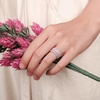 image:imageEgnaro Womens Stackable Silicone Rings 2555mm Wide 182mm Thick BandsSETD6Black  Green  Bright Peach  Cloudy Blue