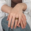 image:imageEgnaro Womens Stackable Silicone Rings 2555mm Wide 182mm Thick BandsSETE1Metallic Silver  Bronze  White  Light Rose Gold