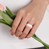 image:imageEgnaro Womens Stackable Silicone Rings 2555mm Wide 182mm Thick BandsSETE1Metallic Silver  Bronze  White  Light Rose Gold