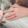 image:imageEgnaro Womens Stackable Silicone Rings 2555mm Wide 182mm Thick BandsSETE6Black  Ivory  Faint Red  Mint Green