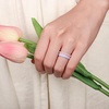image:imageEgnaro Womens Thin Stackable Silicone Wedding Rings 38 Multipack BandsA4Light Green  Light Pink  Light Purple