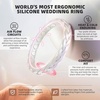 image:imageEgnaro Womens Thin Stackable Silicone Wedding Rings 38 Multipack BandsSETBGalaxy  Bright Pearl  Galaxy  Bright Pearl  Galaxy  Pearl  Faint Red  Cyan