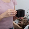 image:imageEgnaro Womens Thin Stackable Silicone Wedding Rings 38 Multipack BandsSETC6Pumpkin  Maroon  Black Purple  Misty Blue  Gray Purple