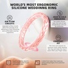 image:imageEgnaro Womens Thin Stackable Silicone Wedding Rings 38 Multipack BandsSETCGalaxy  Bright Pearl  Light Rose Gold  Ivory  Galaxy  Pearl Light Rose Gold  Ivory
