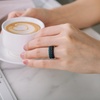 image:imageEgnaro Womens Thin Stackable Silicone Wedding Rings 38 Multipack BandsSETF1Dark Blue  Maroon  Black