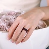 image:imageEgnaro Womens Thin Stackable Silicone Wedding Rings 38 Multipack BandsSETF1Dark Blue  Maroon  Black