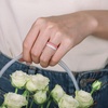 image:imageEgnaro Womens Thin Stackable Silicone Wedding Rings 38 Multipack BandsSETFBright Pearl  Bright Pearl  Faint Red