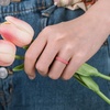 image:imageEgnaro Womens Thin Stackable Silicone Wedding Rings 38 Multipack BandsUWhitepink  Marble  Faint Red
