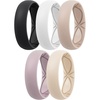 SETA3-White Nude Peachy Pink Dark Nude Black