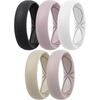 SETB6-Black Peachy Pink White  Light Brown  Pinkish Beige