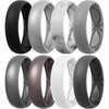 SETB9-Black Silver Marble Light Gray Dark silver Metallic Platinum White Black Gray