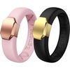image:imageEgnaro Silicone Wedding Bands Women Inner Arc Ergonomic Breathable DesignSETHPink SandMetal Light Rose Gold BlackMetal Gold