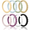 E ( 8 Rings )-Sunlight Arctic Ice Green Mist Soybean Peach Pink orchid haze White Black C