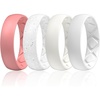SETB-Faint Red  White Silver Glitter  Ivory  White