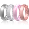 Setb4-metallic Silver  Marble  Pink Camo  Light Rose Gold