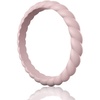 image:imageEgnaro Womens Silicone Anniversary Wedding Ring 25mm Wide 18mm ThickSETM16Pink Sand