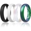 B7-Glitter: Pearl Glow  Aurora Green; Matte: Black  White
