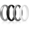 SETD2-Metallic Silver  Black Sparkle  Light Gray  White