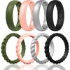 SETE2-Olive Green  Light Rose Gold  Metallic Silver  Black