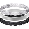 T-Marble  Metallic Silver  Black