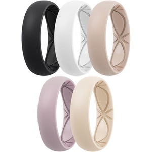 image:imageEgnaro 458 Variety Multipack Ergonomic Breathable Bridal Rings SetsSETA3White Nude Peachy Pink Dark Nude Black